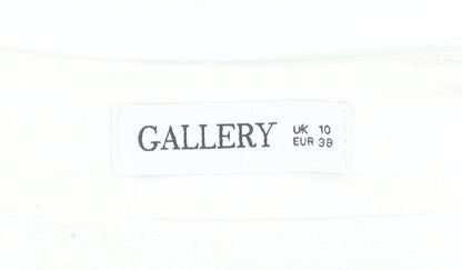 Womens UK Size 10 Gallery White Basic Jacket