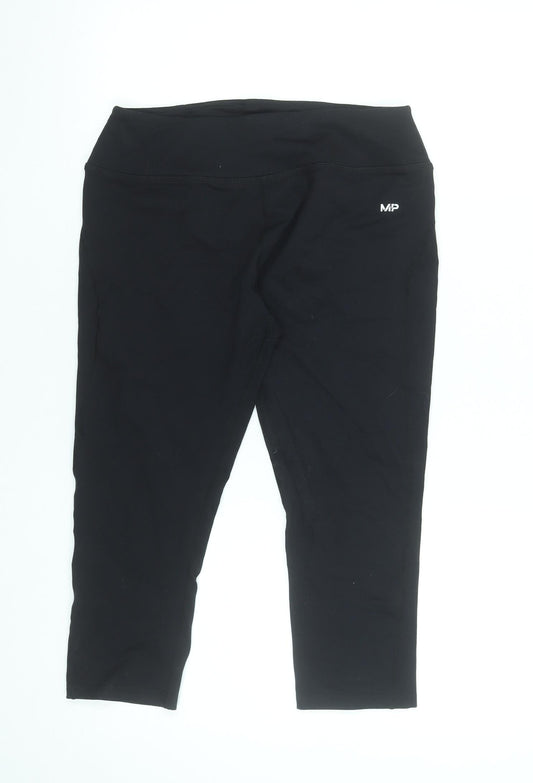 Womens UK Size L MP Slim Fit Capri Black Leggings