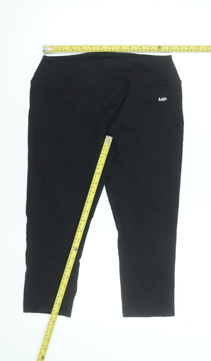 Womens UK Size L MP Slim Fit Capri Black Leggings