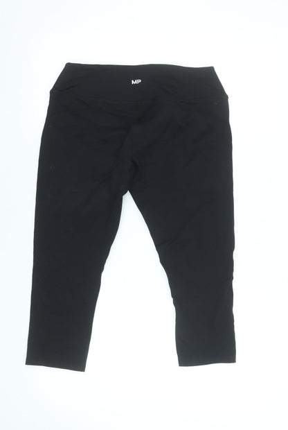 Womens UK Size L MP Slim Fit Capri Black Leggings
