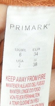Womens UK Size 6 Primark Brown Basic Jacket