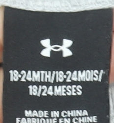 Under Armour Grey Long Sleeve Pullover Logo T-Shirt 18-24 Months Unisex