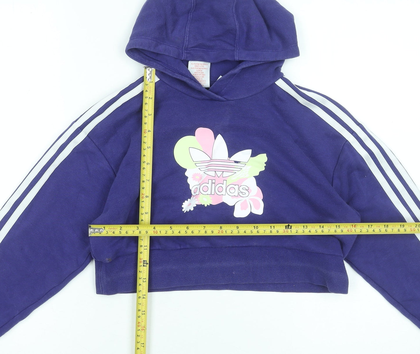 Girls UK Size 9-10 Years adidas Purple Pullover Hoodie