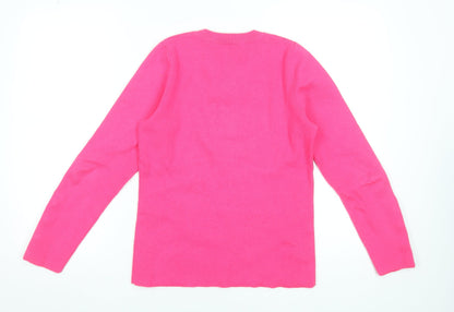Womens UK Size 10 Savida Pink Pullover Jumper