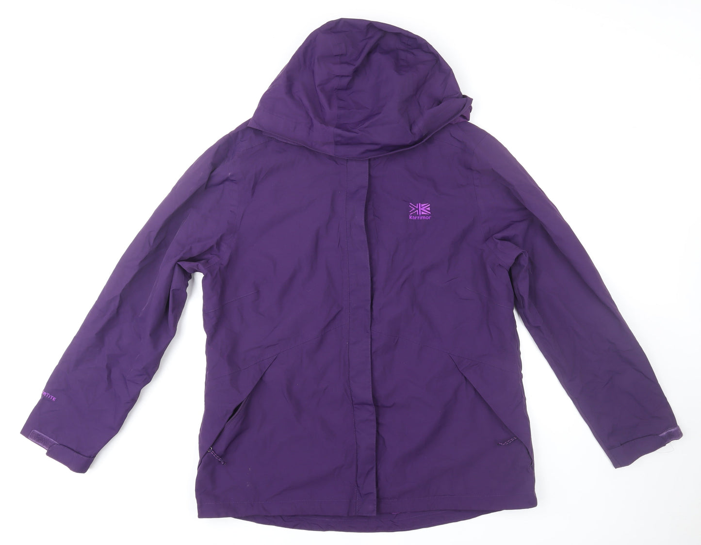 Karrimor Women Purple Waterproof Hooded Parka Jacket UK 18