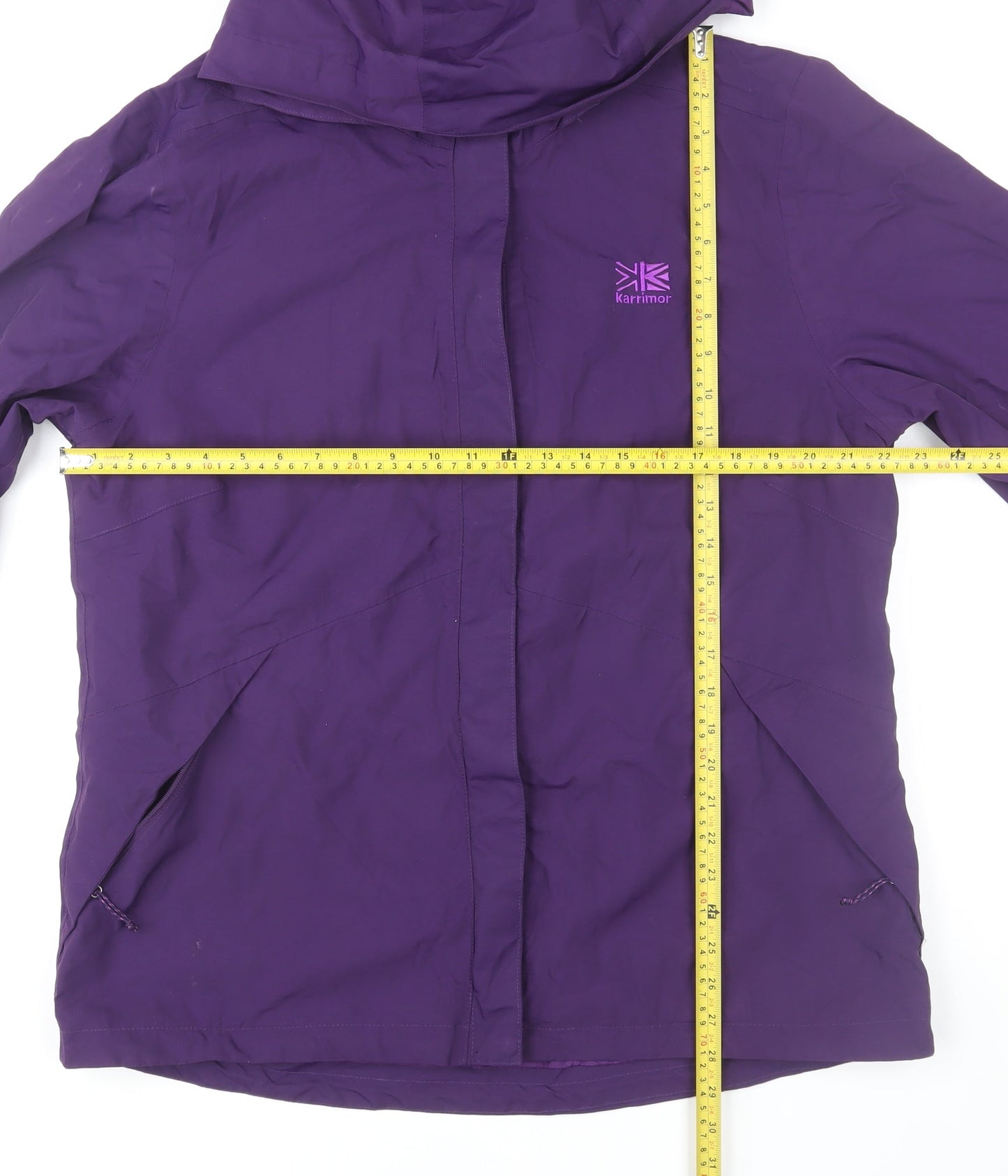 Karrimor Women Purple Waterproof Hooded Parka Jacket UK 18