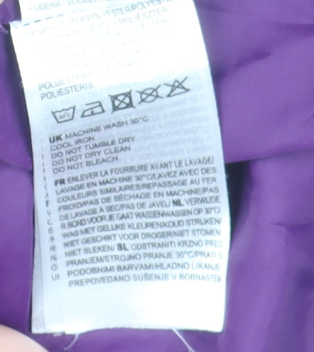 Karrimor Women Purple Waterproof Hooded Parka Jacket UK 18