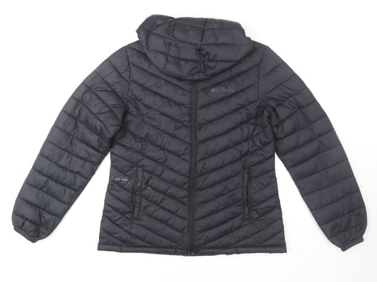 Mountain Warehouse Womens Black Size 12 Hooded Puffer Jacket
