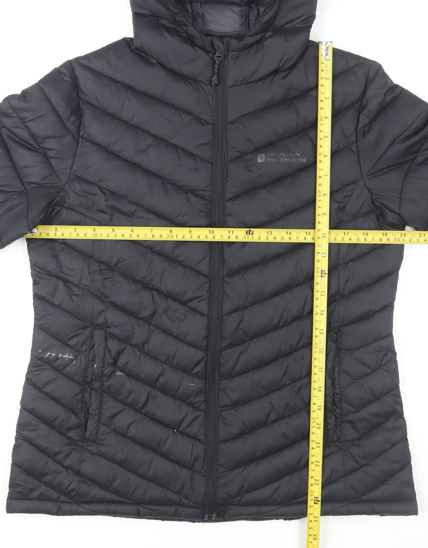 Mountain Warehouse Womens Black Size 12 Hooded Puffer Jacket