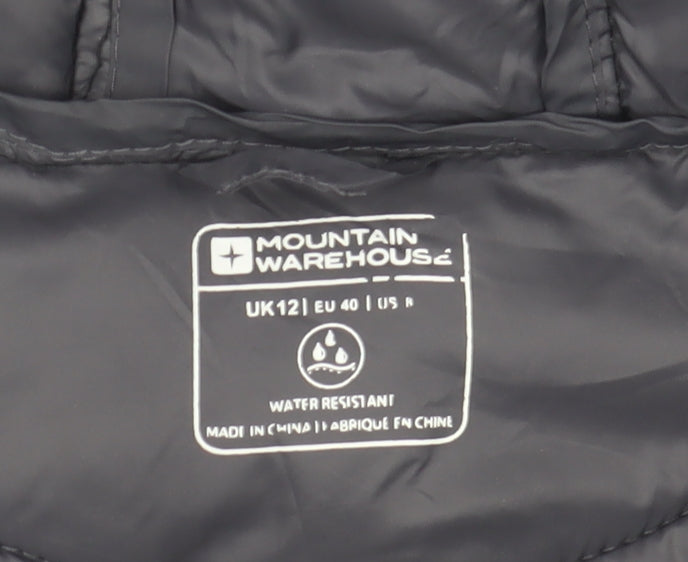 Mountain Warehouse Womens Black Size 12 Hooded Puffer Jacket