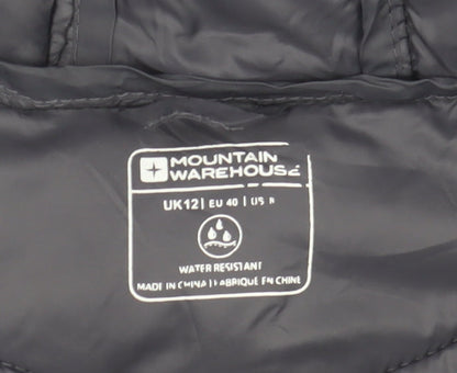 Mountain Warehouse Womens Black Size 12 Hooded Puffer Jacket