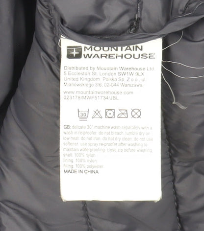 Mountain Warehouse Womens Black Size 12 Hooded Puffer Jacket