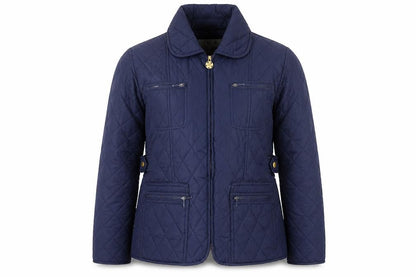 Womens UK Size 12 Champion Blue Quilted Coat