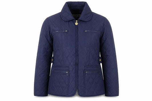 Womens UK Size 12 Champion Blue Quilted Coat