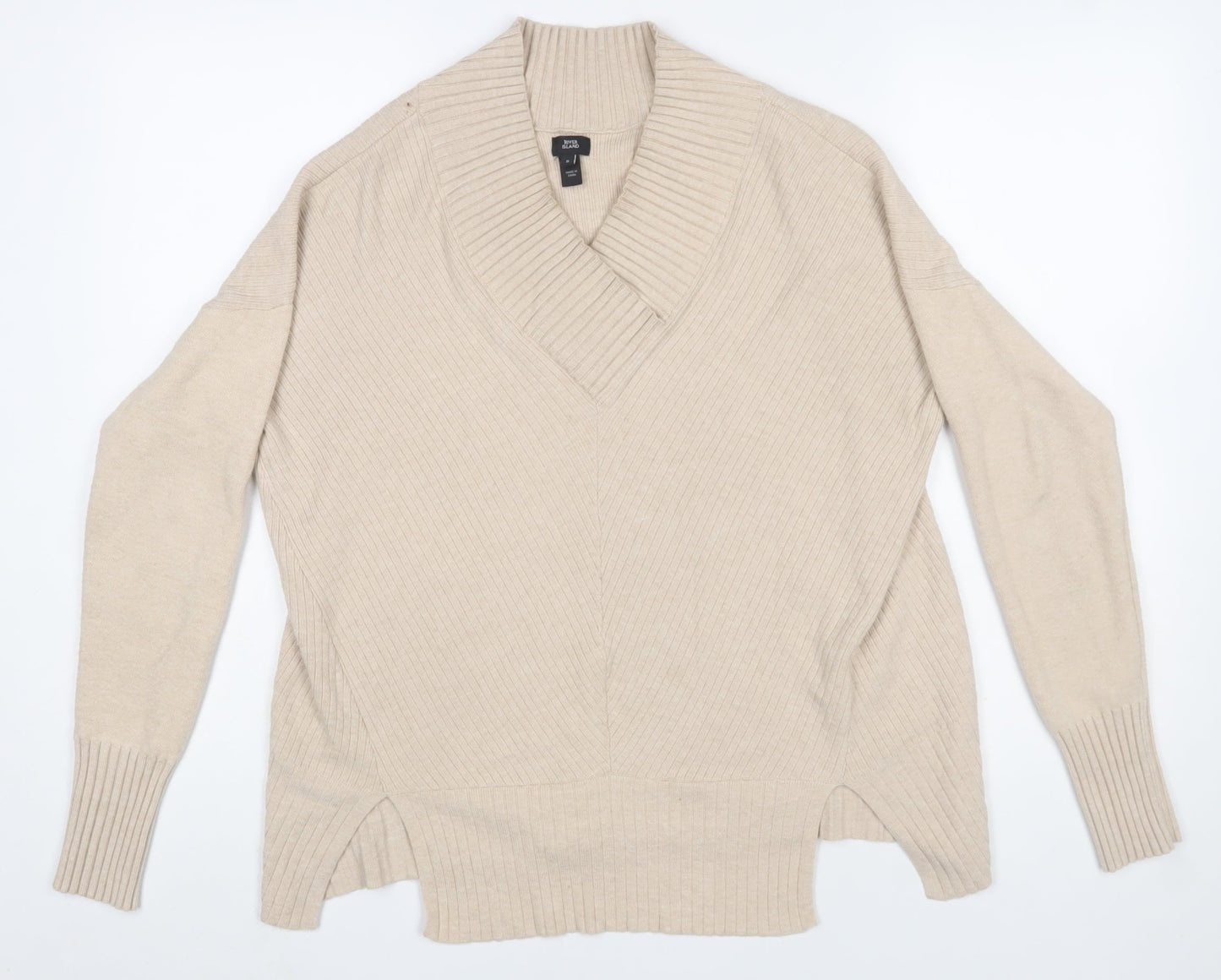 Womens UK Size S River Island Beige Pullover Jumper