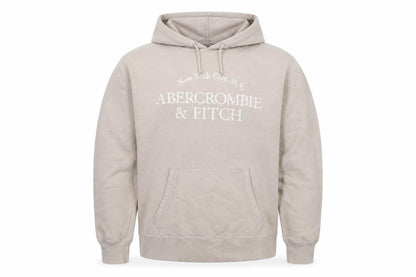 Mens UK Size L Abercrombie & Fitch Beige Pullover Hoodie