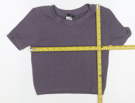 Womens UK Size L Zara Purple  T-Shirt
