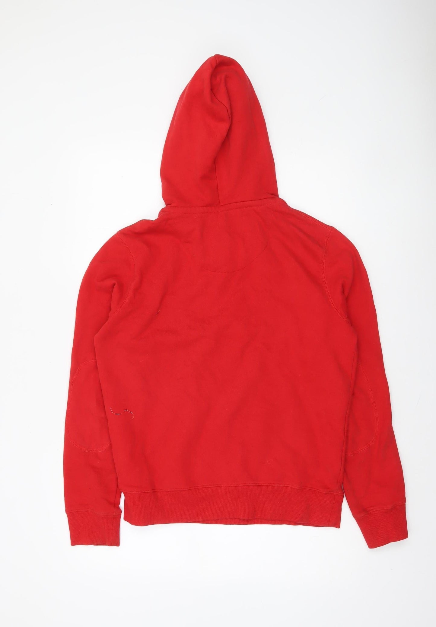 Mens UK Size S Brave Soul Red Pullover Hoodie