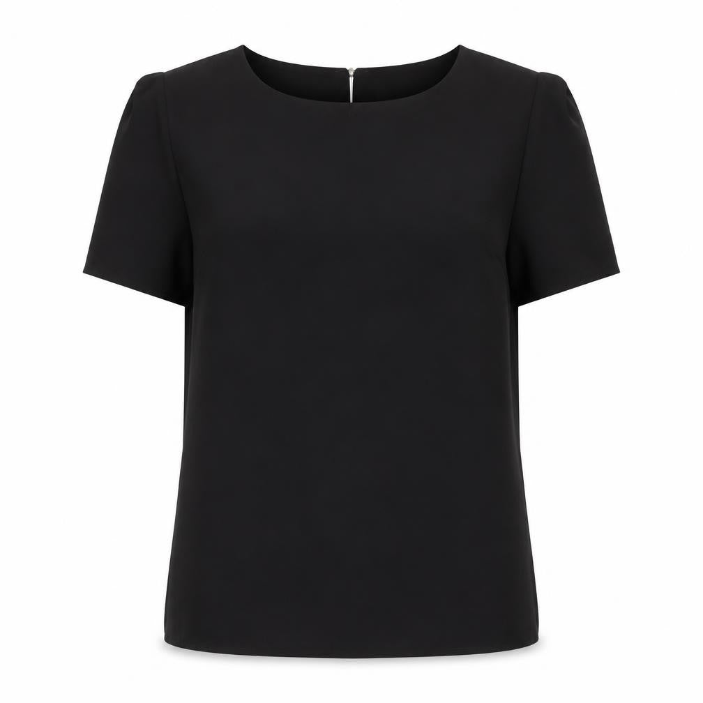 Womens UK Size 8 Oasis Black Basic Blouse