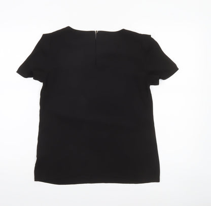 Womens UK Size 8 Oasis Black Basic Blouse