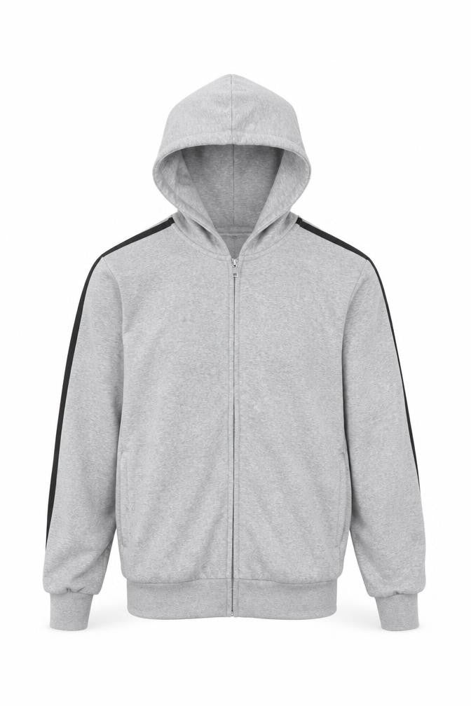 Mens UK Size S adidas Grey Full Zip Hoodie