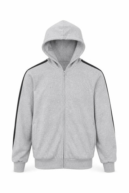 Mens UK Size S adidas Grey Full Zip Hoodie