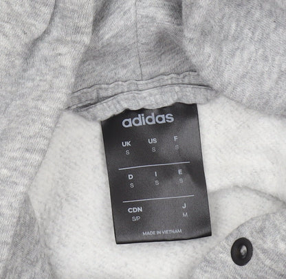 Mens UK Size S adidas Grey Full Zip Hoodie