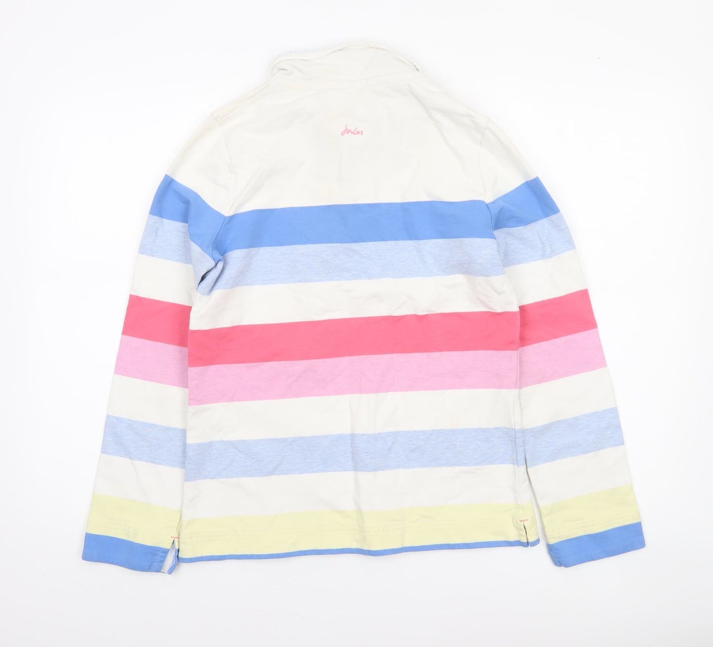 Womens UK Size 10 Joules Multicoloured Henley Sweatshirt
