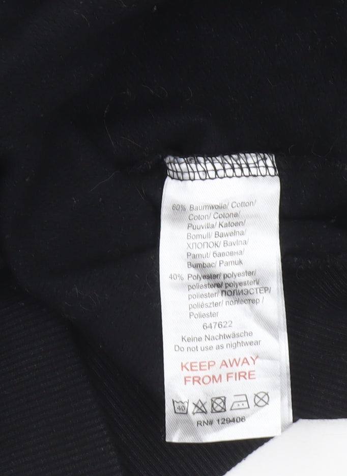 Boys UK Size 16 Years bpc bonprix collection Black Pullover Hoodie
