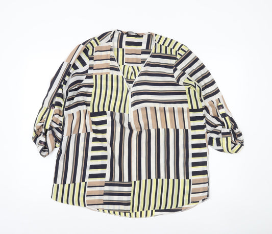 Womens UK Size 16 Dorothy Perkins Multicoloured Tunic Blouse