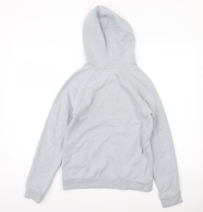 Under Armour Boys Grey Pullover Hoodie Size M ColdGear Fleece