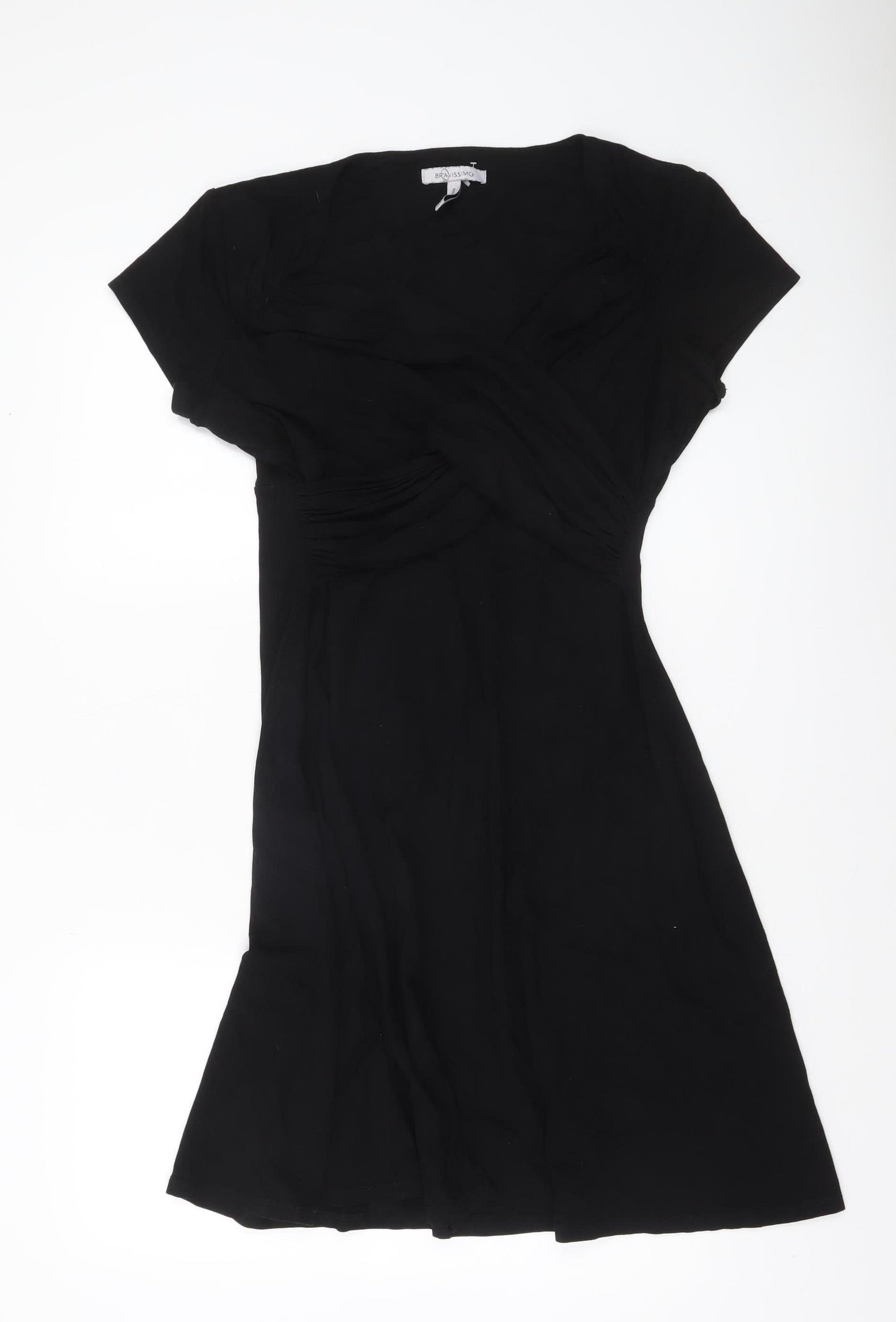 Bravissimo Women Black Size 14 Fit & Flare Knee Length Dress