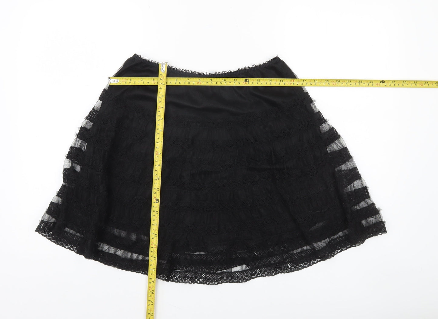 Womens UK Size 12 Red Herring A-Line Lace Skirt