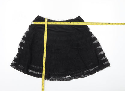 Womens UK Size 12 Red Herring A-Line Lace Skirt