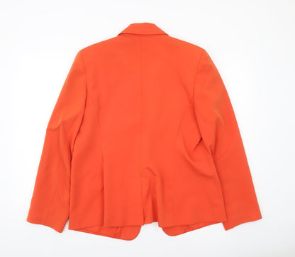 Atmosphere Women’s Orange Single-Breasted Blazer Size 20 Tailored Jacket