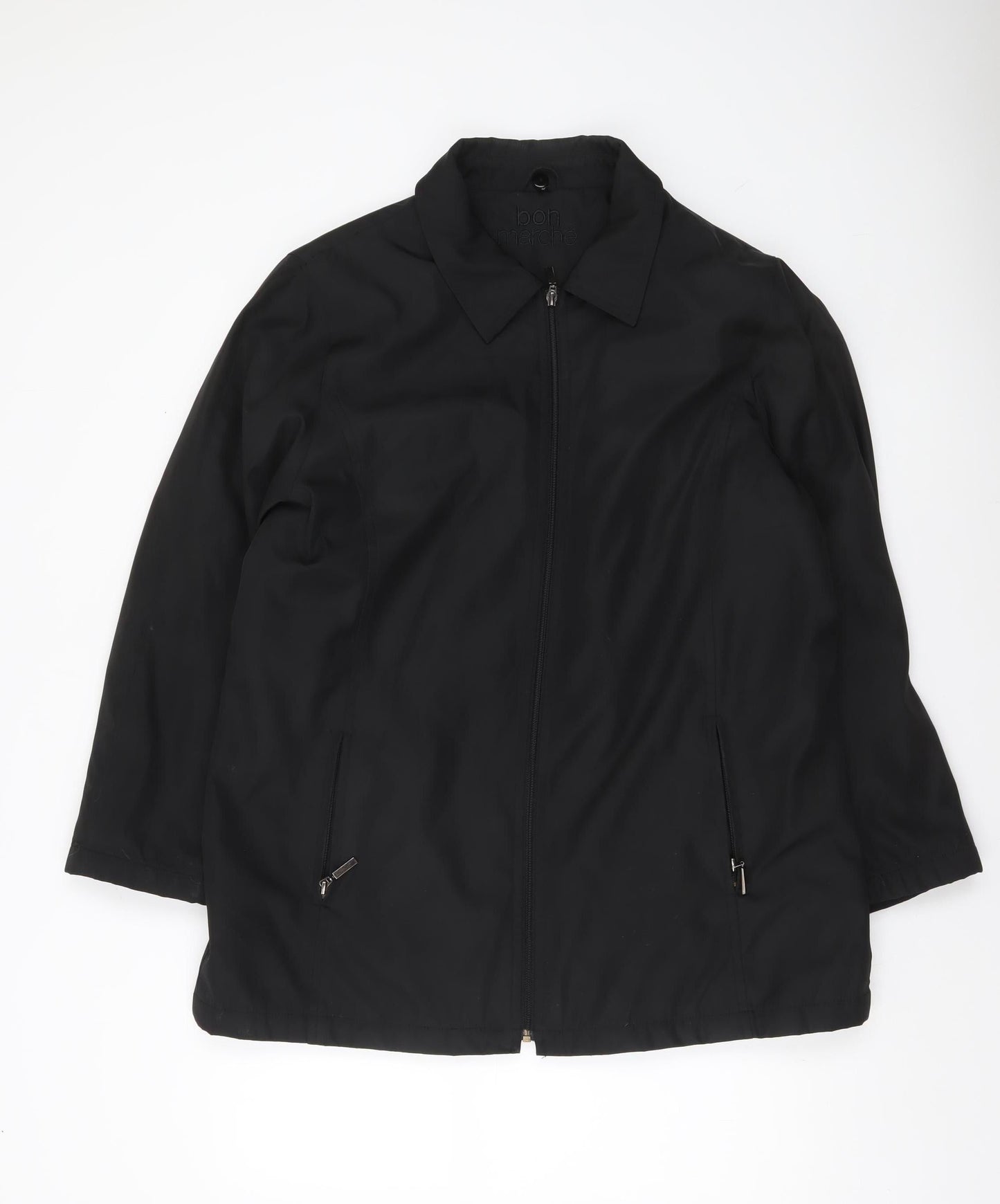 Womens UK Size M Bonmarché Black Basic Jacket
