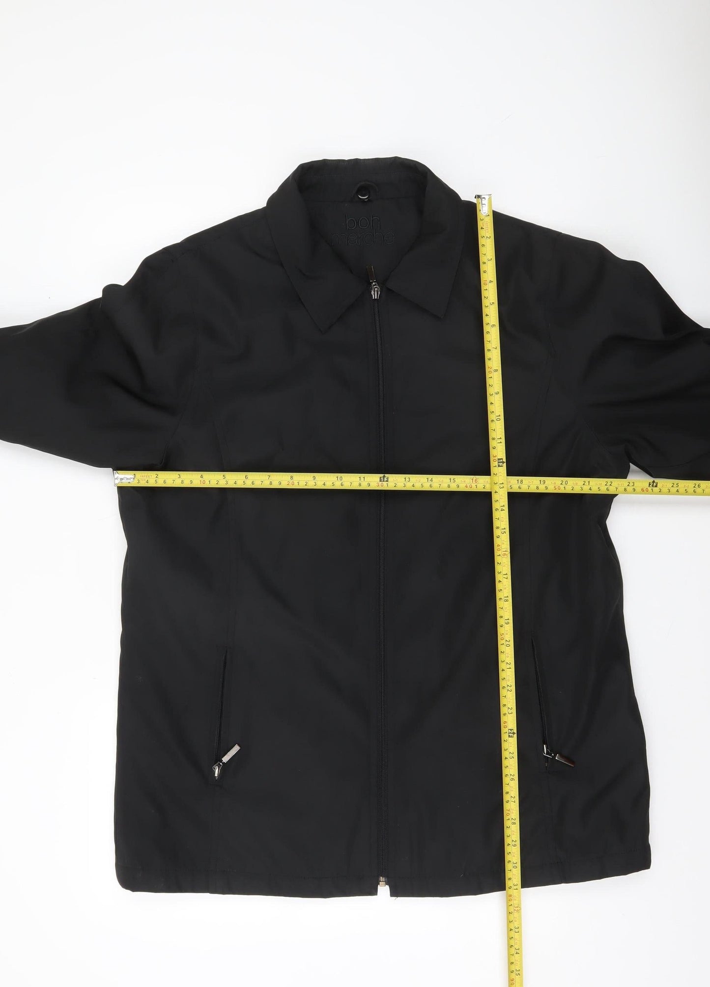 Womens UK Size M Bonmarché Black Basic Jacket