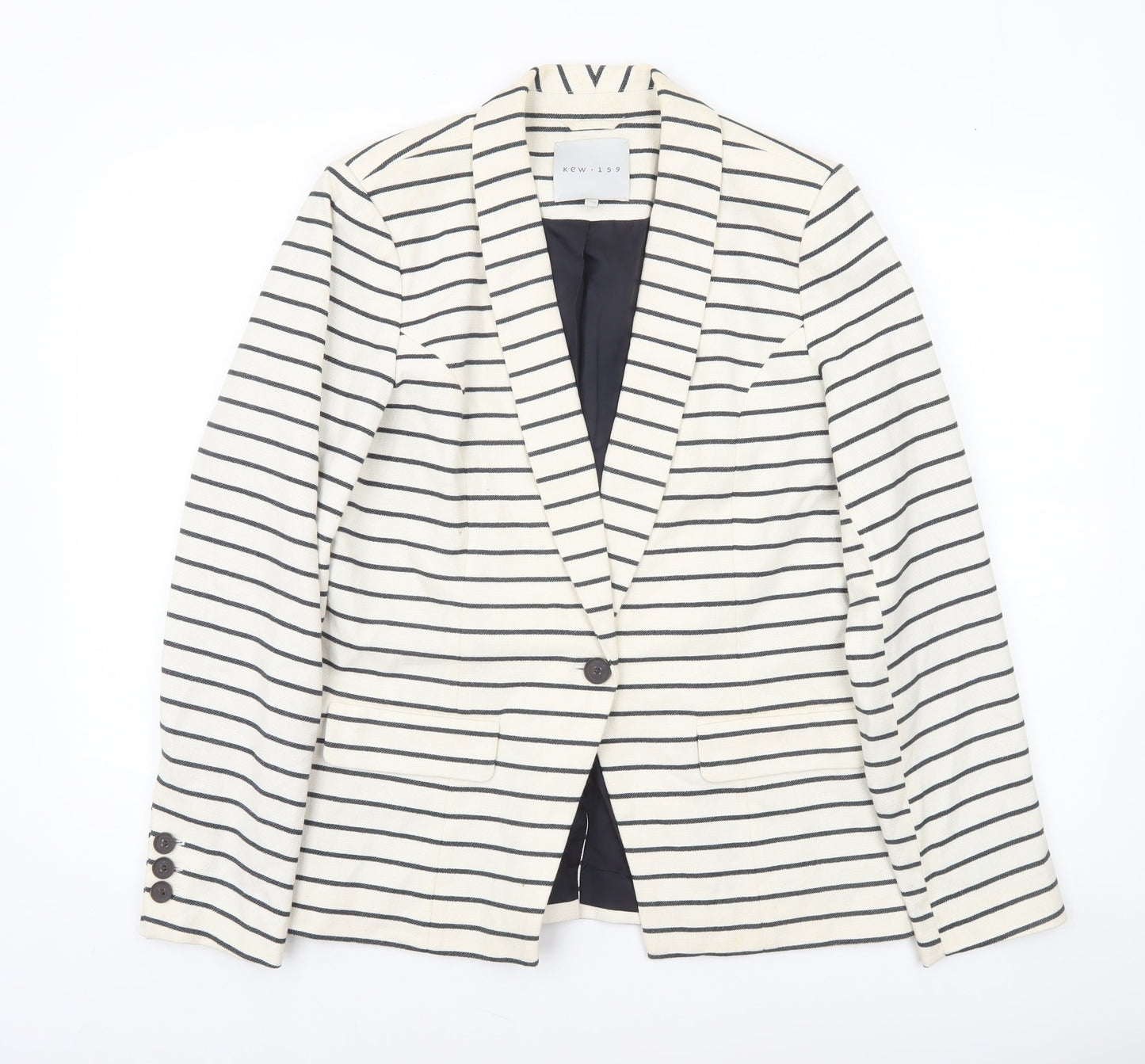 Womens UK Size 14 Kew 159 Regular Ivory Blazer