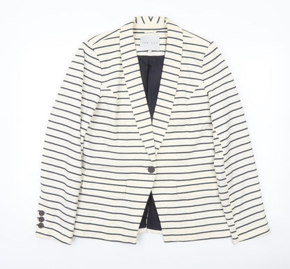 Womens UK Size 14 Kew 159 Regular Ivory Blazer
