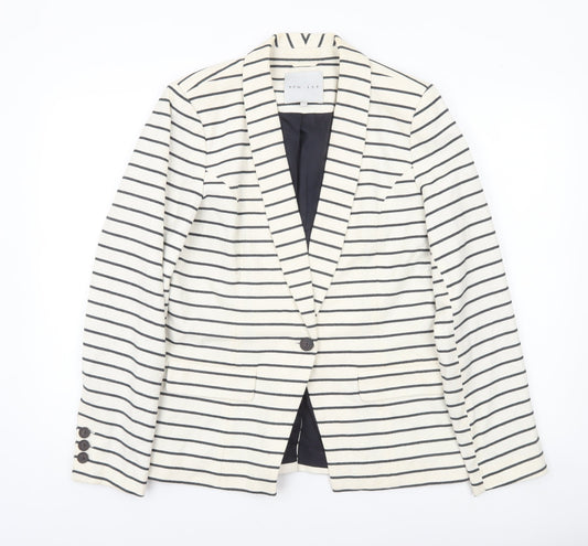 Womens UK Size 14 Kew 159 Regular Ivory Blazer