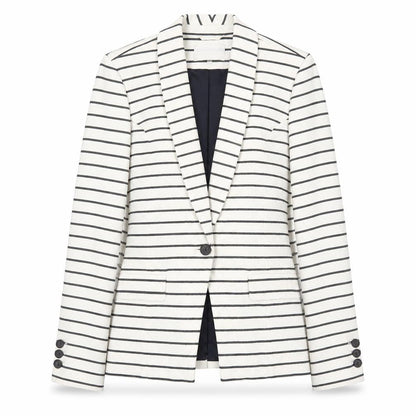 Womens UK Size 14 Kew 159 Regular Ivory Blazer