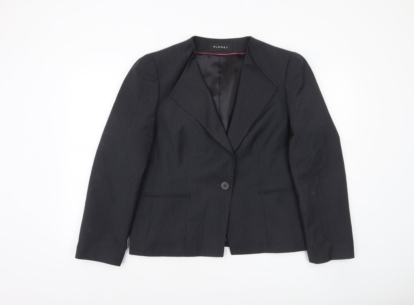 Womens UK Size 16 Planet Regular Black Suit Jacket