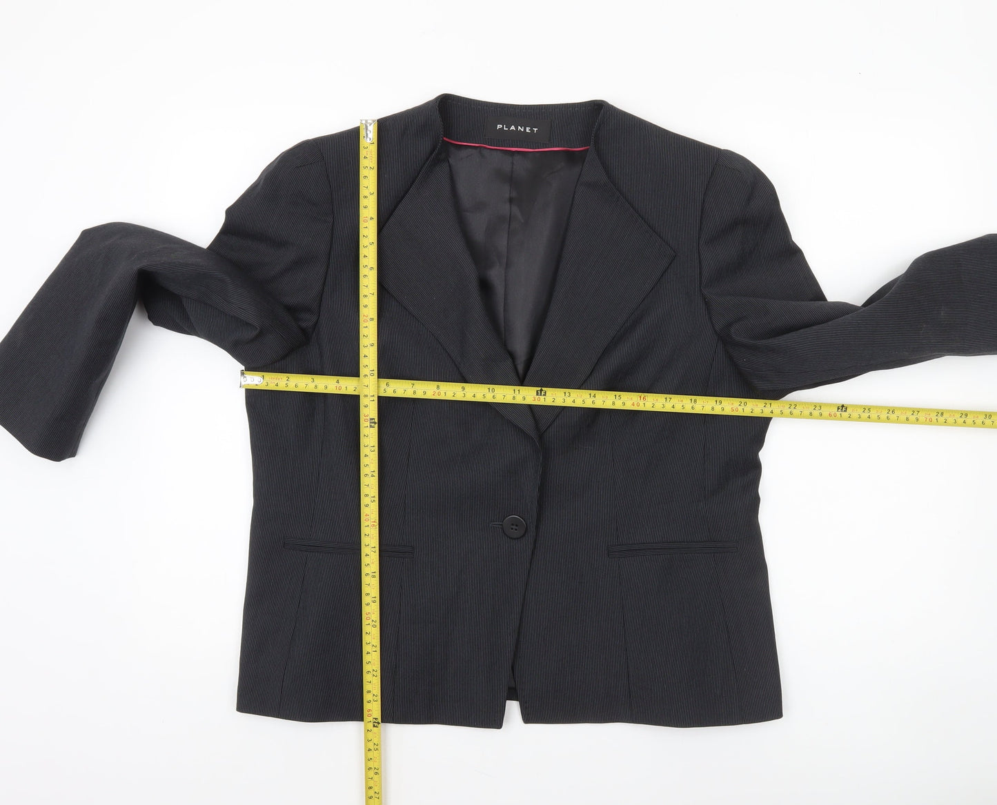Womens UK Size 16 Planet Regular Black Suit Jacket