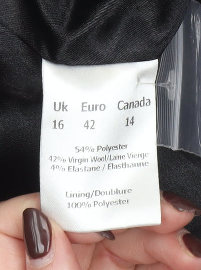 Womens UK Size 16 Planet Regular Black Suit Jacket
