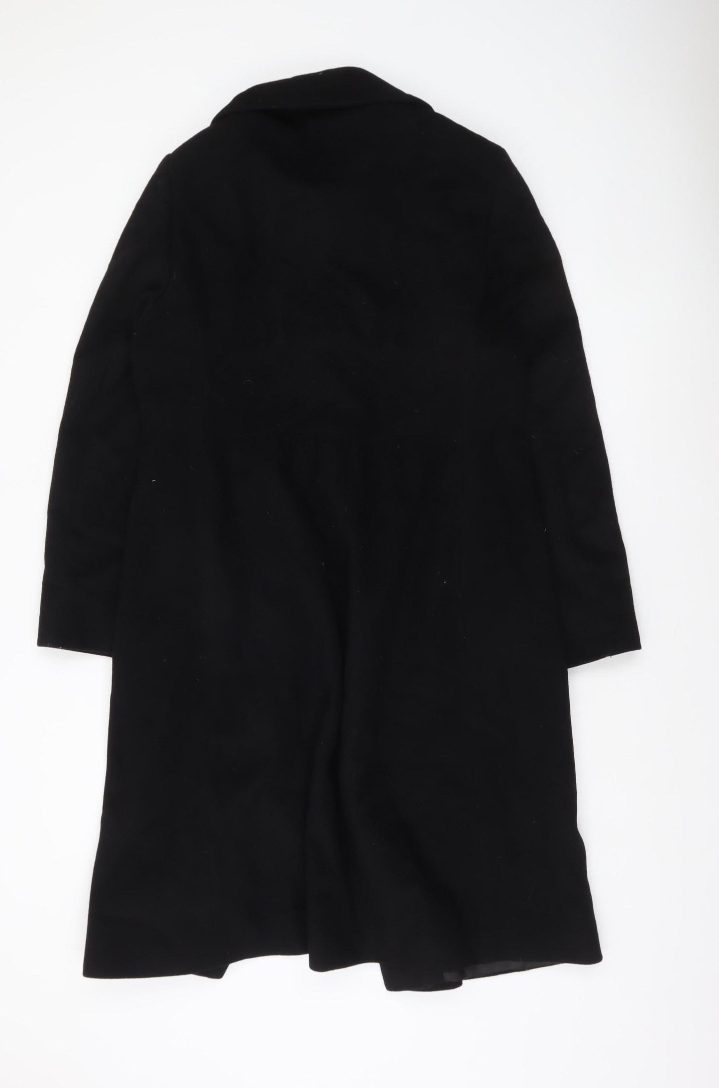 Basler Women's Black Wool Long Overcoat Size 16