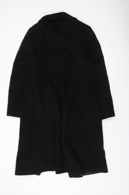 Basler Women's Black Wool Long Overcoat Size 16