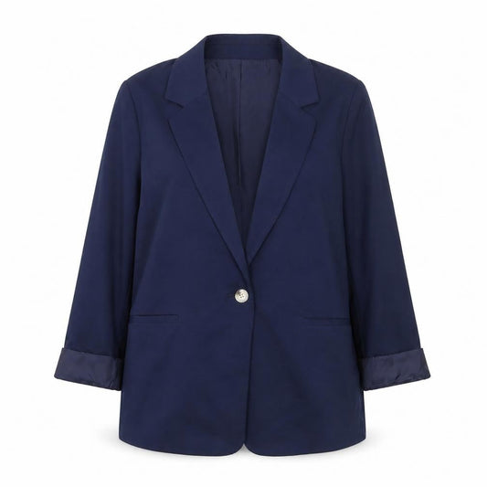 Womens UK Size 12 Bonmarché Regular Blue Blazer