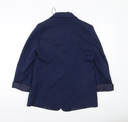 Womens UK Size 12 Bonmarché Regular Blue Blazer