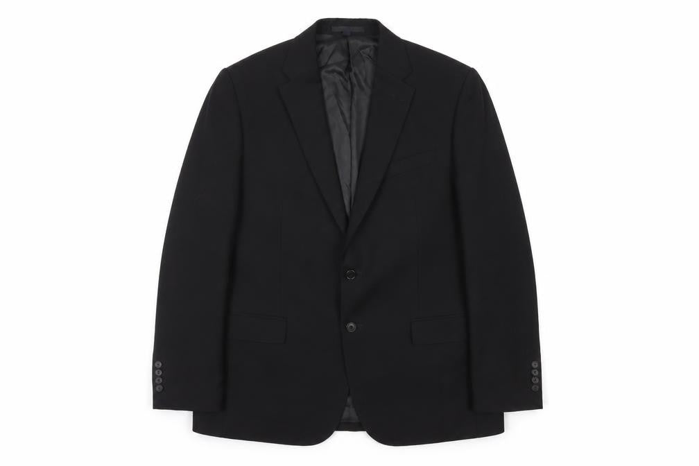 Marks and Spencer Men's Black 44R Wool Regular Fit Blazer Jacket