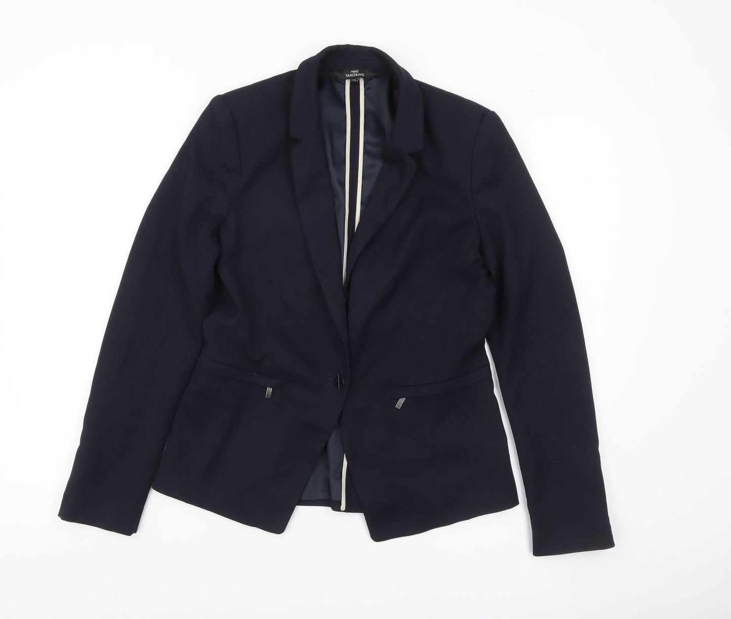 Womens UK Size 10 NEXT Regular Blue Blazer